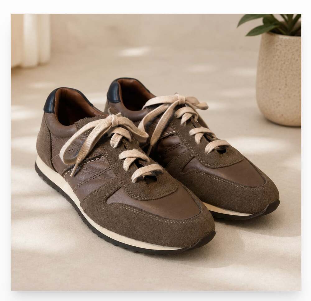 Frye Kane Shoes Mens Size 9 Brown Leather Lace Up Low Top Sneakers Comfort